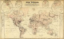 World Map, Osage County 1879